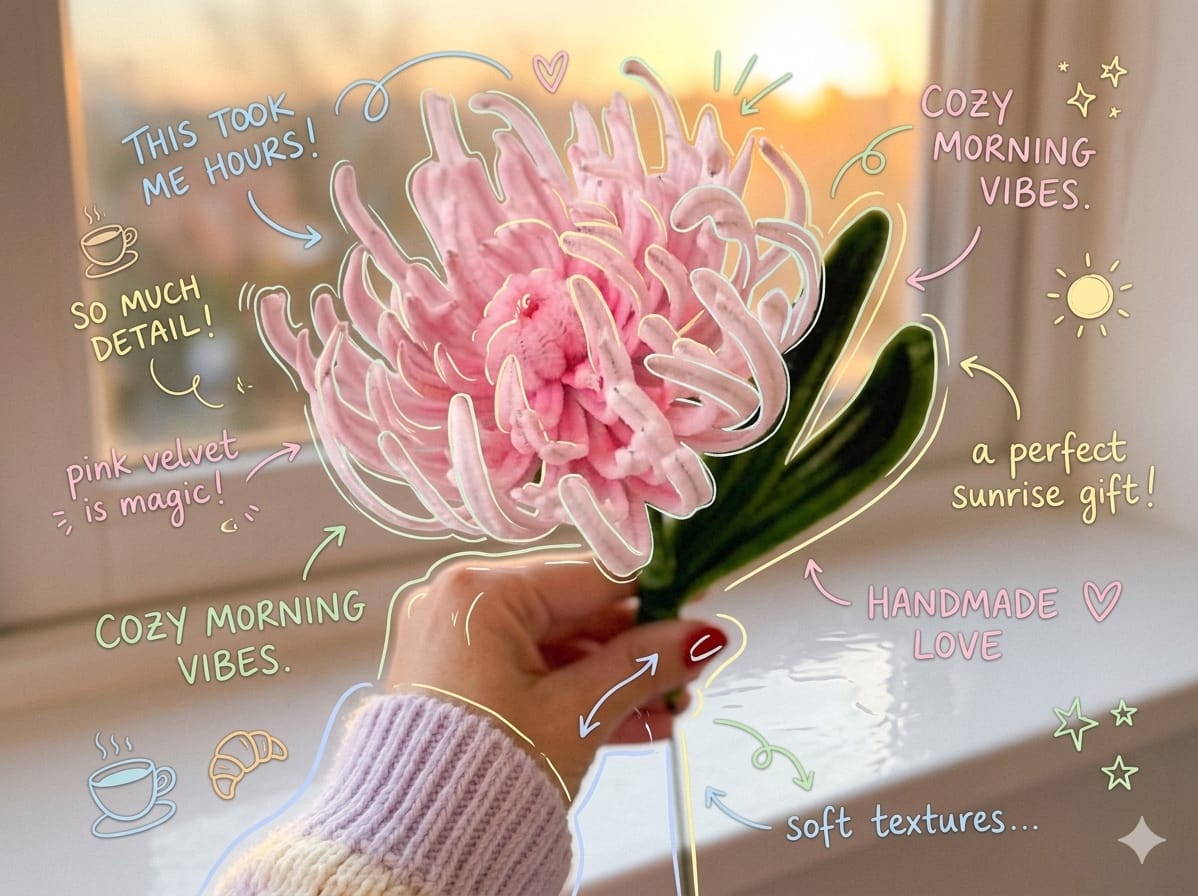 The Pink Velvet Chrysanthemum